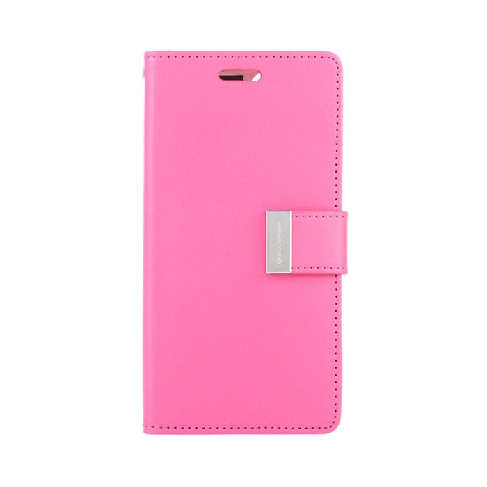 Mercury Rich Diary Wallet Case in Hot Pink