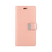 Mercury Rich Diary Wallet Case in Rose Gold