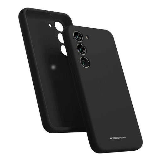 Mercury Silicone Case for Samsung Galaxy S24 FE in Classic Black - Liquid Silicone with Microfiber Lining Australia