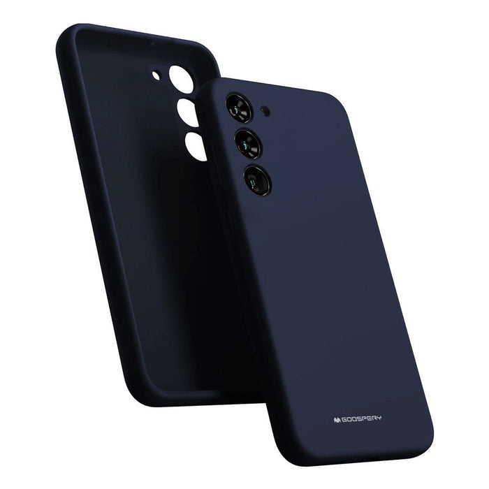 Mercury Silicone Case for Samsung Galaxy S24 FE in Navy Blue - Wireless Charging Compatible Australia