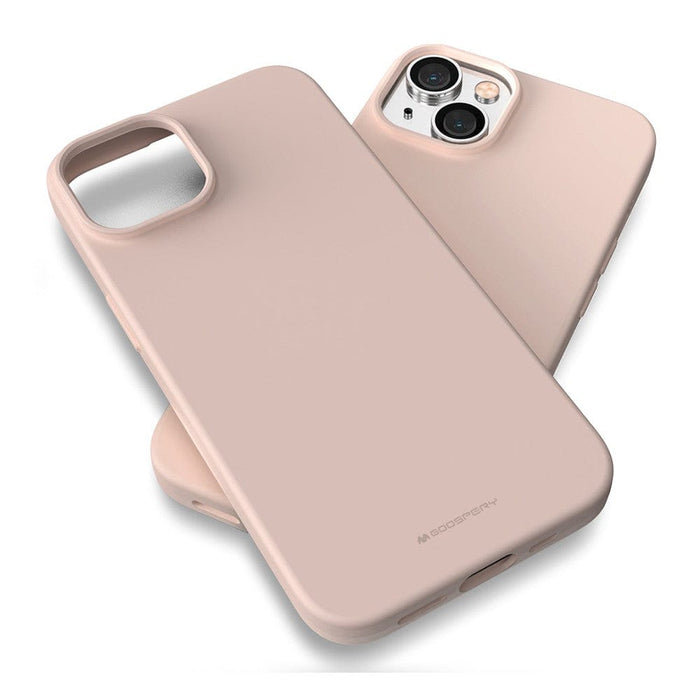 Pink Sand Mercury Soft Feeling Jelly case for iPhone 16 Plus