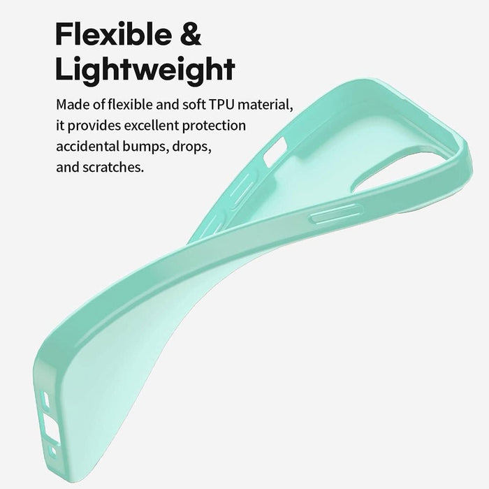 Mint Mercury Soft Feeling Jelly case for iPhone 16 front view