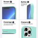 Mint iPhone 16 Mercury Jelly case camera and edge detail