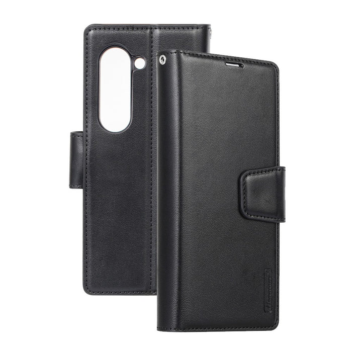 Hanman PU Flip Leather Wallet Cover Case for Samsung Galaxy Z Fold 5