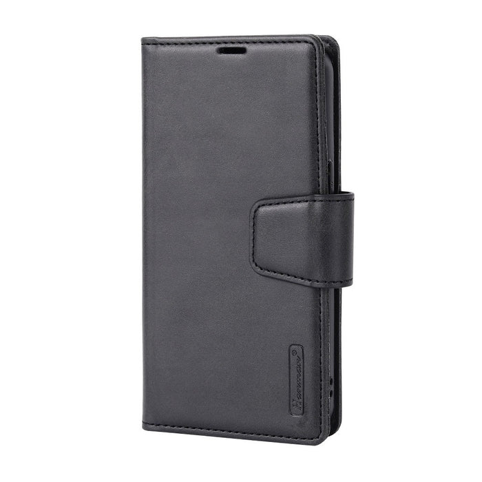 Hanman 2 in 1 Detachable Magnetic Flip Leather Wallet Cover Case for iPhone 16 Plus