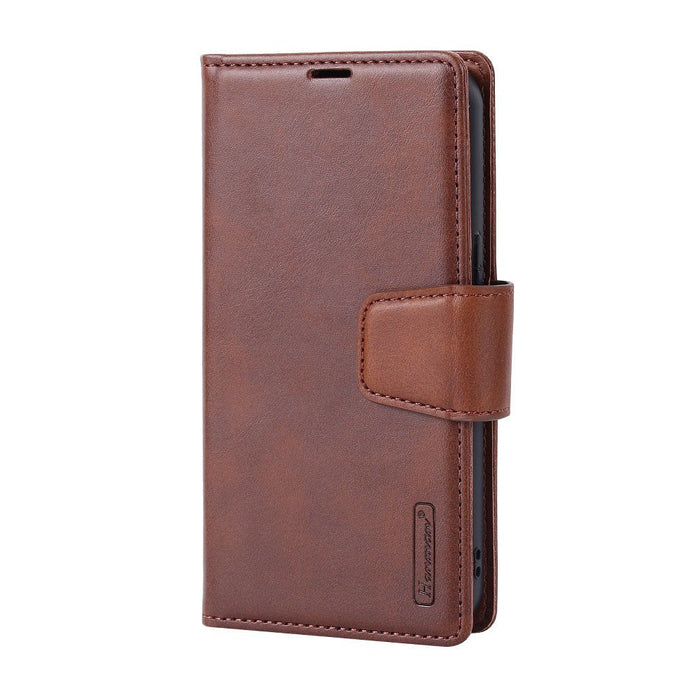 Hanman 2 in 1 Detachable Magnetic Flip Leather Wallet Cover Case for iPhone 15 Plus