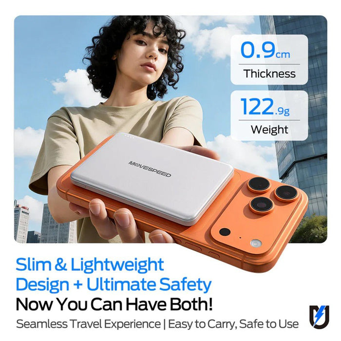 MOVE SPEED MSP07 Magnetic Power Bank 5000mAh | 18W Fast Charge Power Bank JPC MOBILE ACCESSORIES