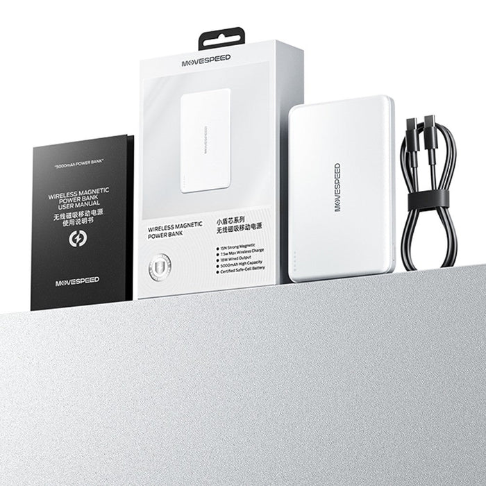 MOVE SPEED MSP07 Magnetic Power Bank 5000mAh | 18W Fast Charge Power Bank JPC MOBILE ACCESSORIES