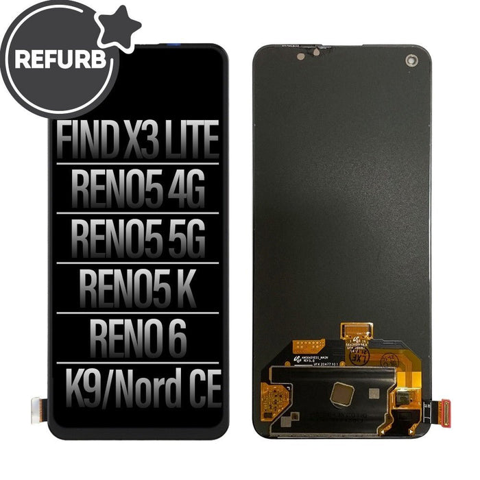 OPPO Find X3 Lite / Reno 6 / K9 - Refurbished OLED Screen Assembly (Black) Screen Replacement JPC MOBILE ACCESSORIES