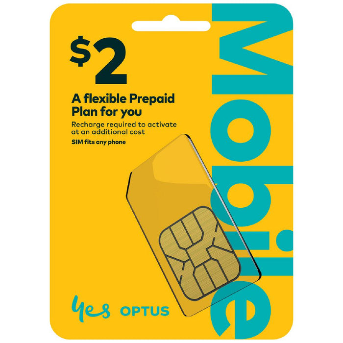 Optus $2 Voice 5G SIM Starter Kit Sim Cards JPC MOBILE ACCESSORIES