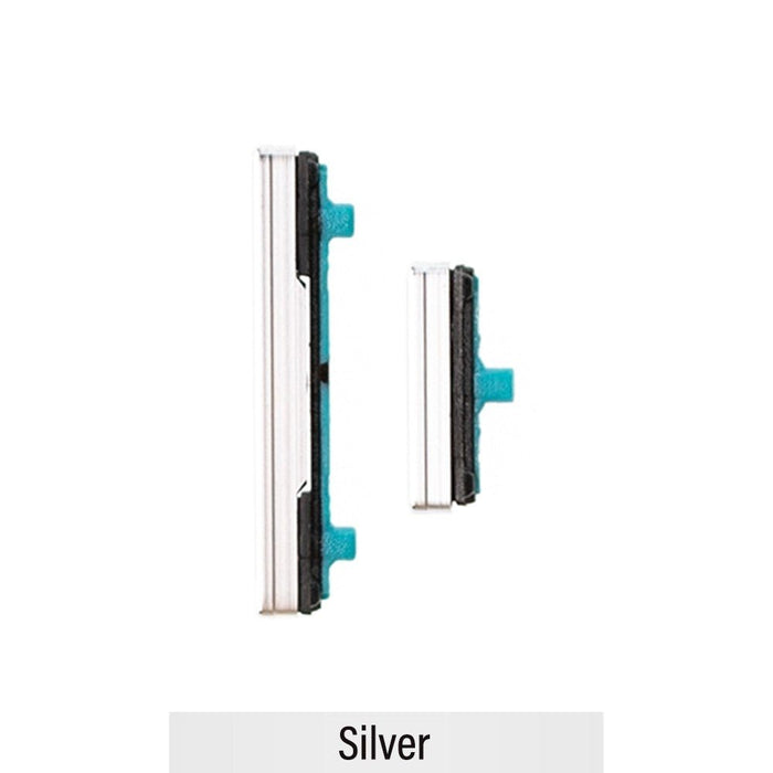 Power & Volume Button Set for Samsung Galaxy S21 Ultra 5G G998B - Silver Buttons JPC MOBILE ACCESSORIES