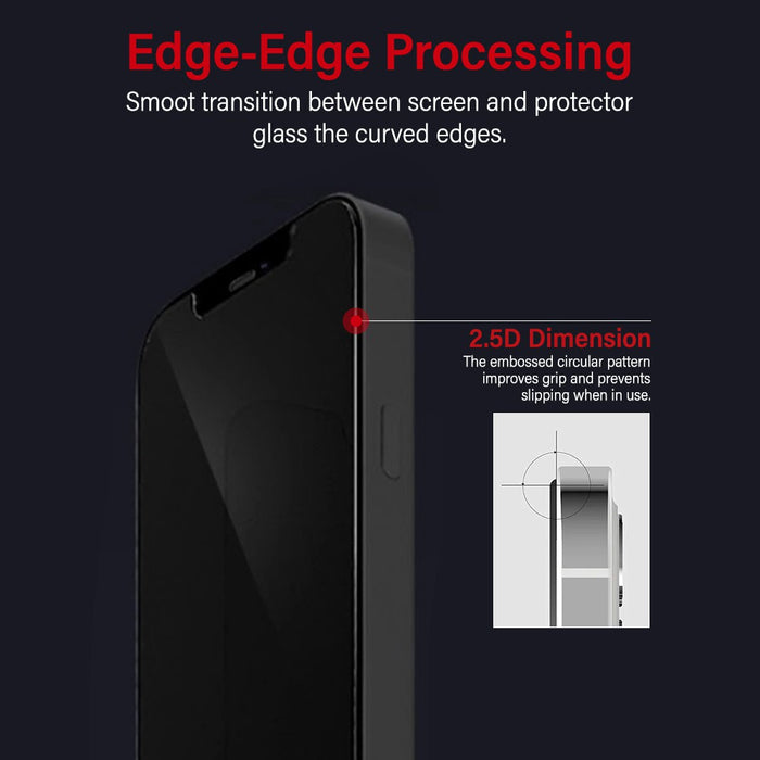 Kinglas Privacy Tempered Glass Screen Protector For iPhone 13 / 13 Pro / 14