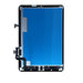 Professional iPad Air screen replacement installation showing BQ7 LCD display assembly with laminated construction for models A2324 A2072 A2325 A2316 A2588 A2589 A2591