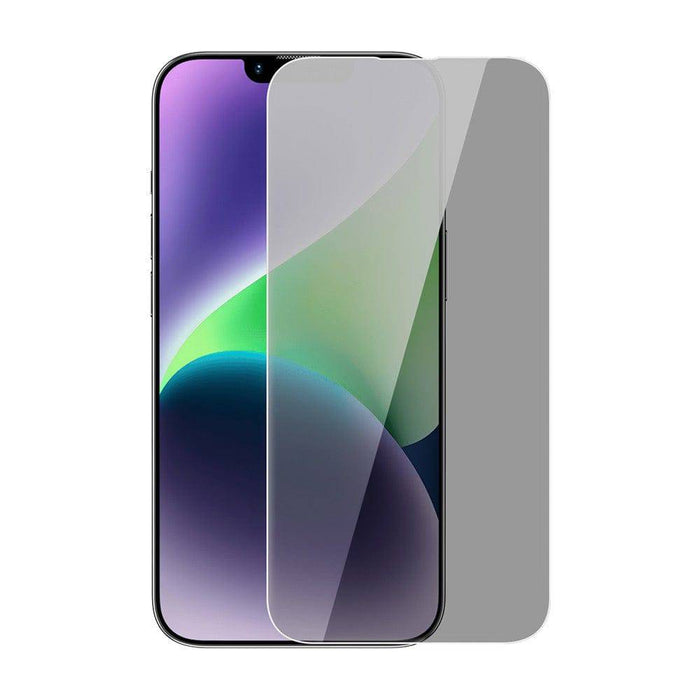 Baseus Diamond Series Privacy Protection All - Tempered - Glass iPhone 13 Pro Max / 14 Plus - Full Coverage | JPC Mobile Accessories - JPC MOBILE ACCESSORIES