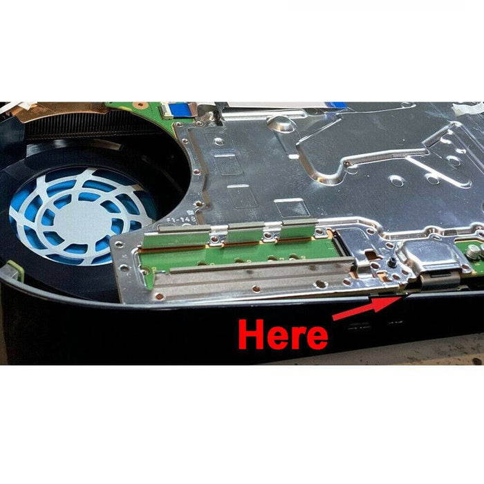 PlayStation 5 LED display flex cable before and after replacement comparison