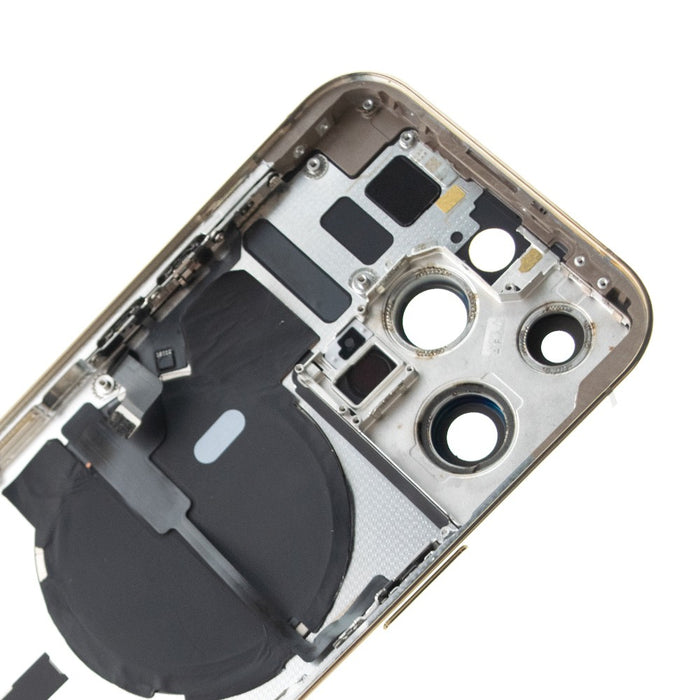 Rear Housing with Small Parts for iPhone 14 Pro - Gold
