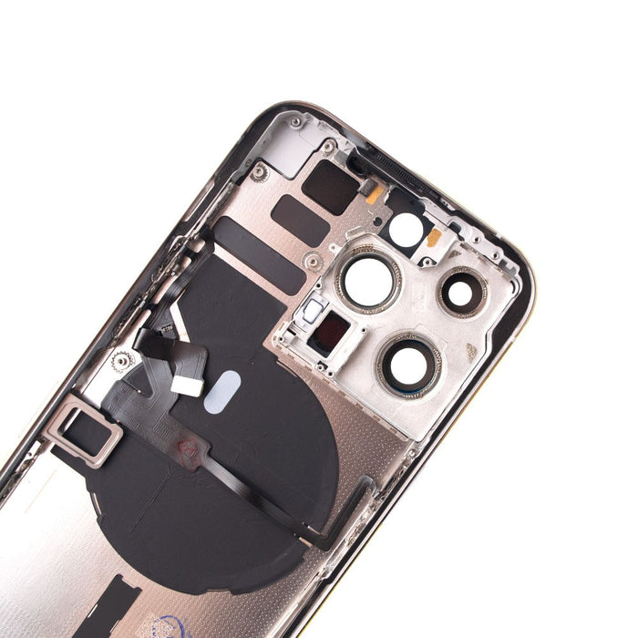 Rear Housing with Small Parts for iPhone 14 Pro - Silver