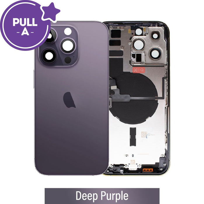 Rear Housing with Small Parts for iPhone 14 Pro Max - Deep Purple