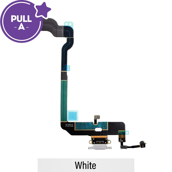 PULL-A Charging Port Flex iPhone XS White / Silver