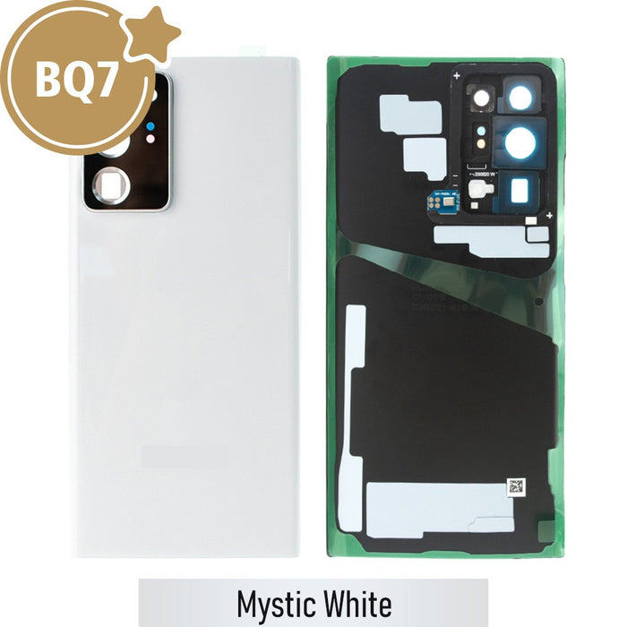 BQ7 Rear Cover Glass For Samsung Galaxy Note 20 Ultra N985F-Mystic White (As the same as service pack but not from official Samsung)