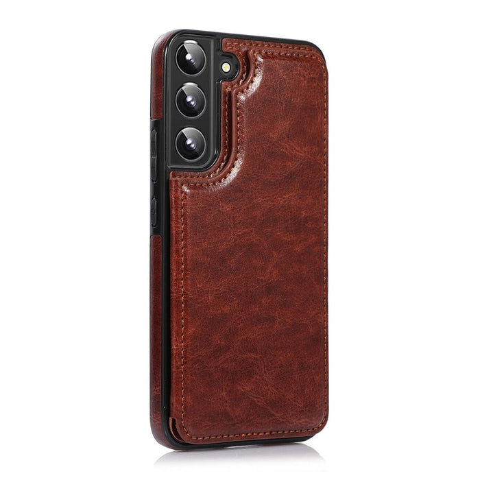 Samsung S23 Plus leather-look wallet case detail