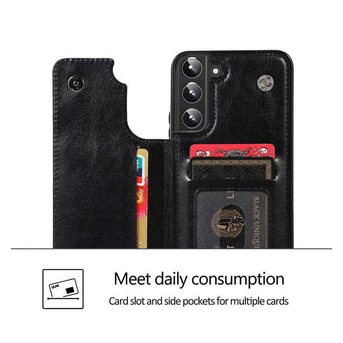 Galaxy S23 Plus wallet case camera opening detail