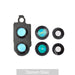 Rear Camera Glass With Frame for Samsung Galaxy Z Flip7 5G F766B-Titanium Silver Camera JPC MOBILE ACCESSORIES