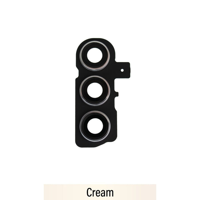 Rear Camera Lens with Bezel for Samsung Galaxy S23 S911B / S23 Plus S916B-Cream Camera JPC MOBILE ACCESSORIES