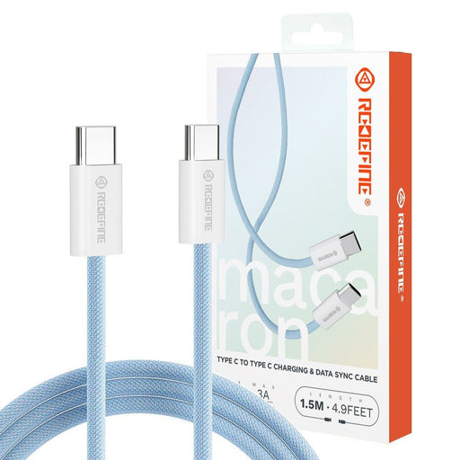 REDEFINE 60W USB-C to USB-C Cable 1.5m Nylon Braided PD Fast Charge iPhone 15 16 17 4 Colours Charging Cables JPC MOBILE