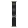 Black REDEFINE Alpine Loop nylon Apple Watch band for compatible 38mm, 40mm, 41mm and Series 10/11 42mm cases