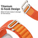 Active lifestyle Orange REDEFINE Alpine Loop Apple Watch band sports gym workout water resistant breathable