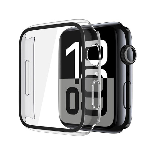 Re-Define transparent hard PC case with tempered glass screen protector Apple Watch Series 10 46mm