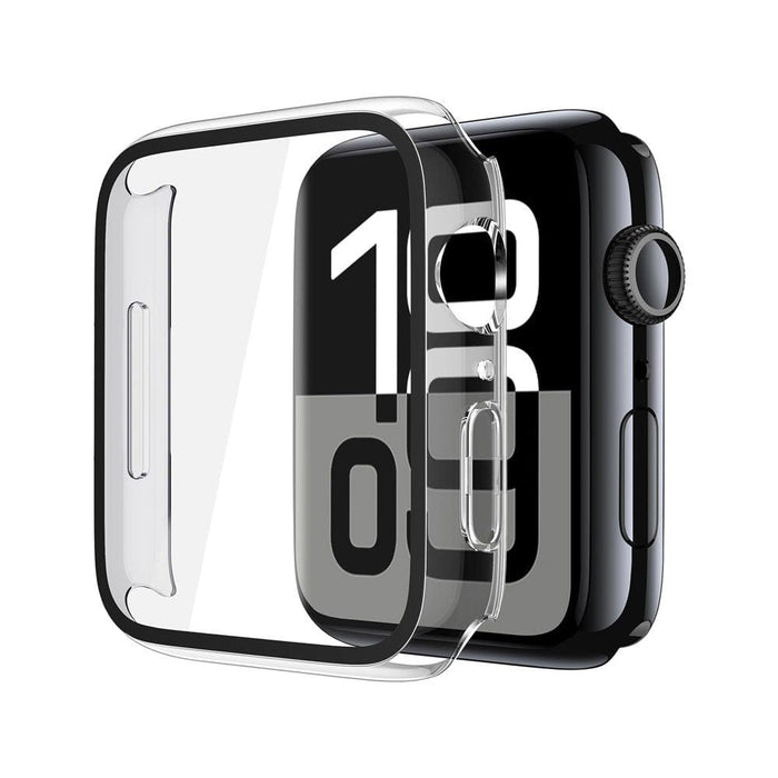 Re-Define transparent hard PC case with tempered glass screen protector Apple Watch Series 10 46mm