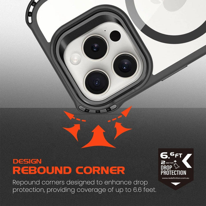 REDEFINE Rebound Drop Protection MagSafe Case iPhone 16 Pro Max | Shockproof & Transparent with Kickstand - JPC MOBILE ACCESSORIES