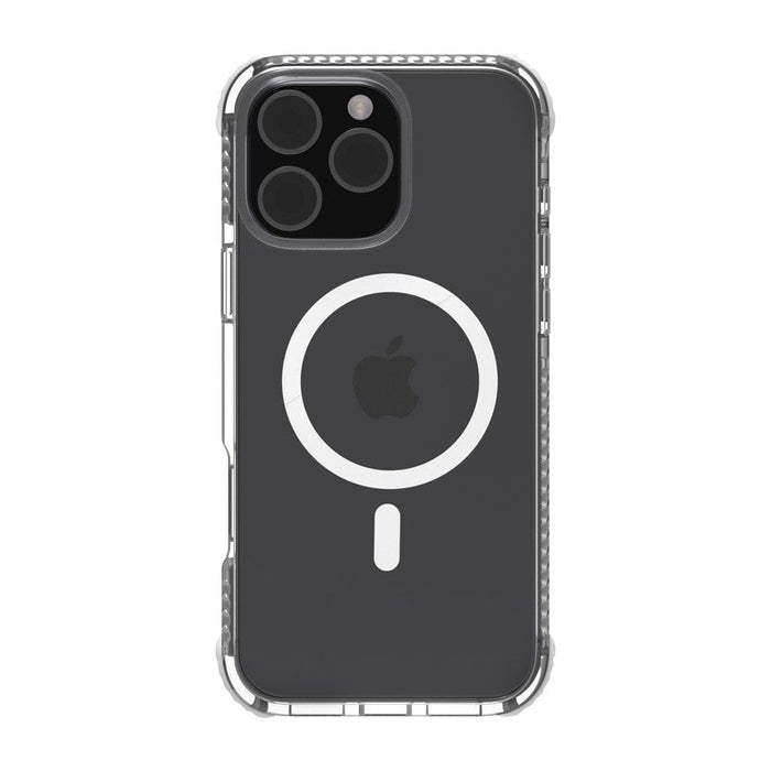 REDEFINE Echo Wave iPhone 16 Pro Max case clear pink side view showing TPU frame protection JPC Mobile