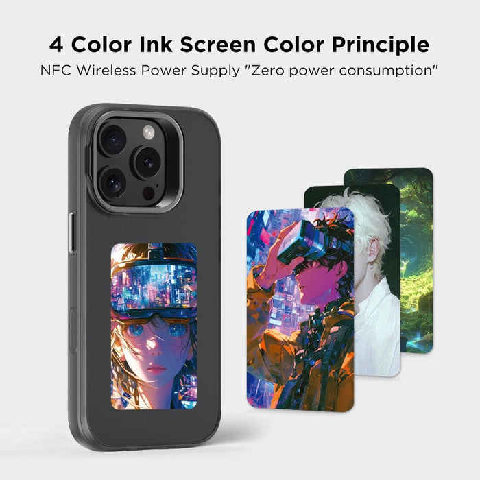 Slim profile E-Ink magnetic case for iPhone 16 Pro