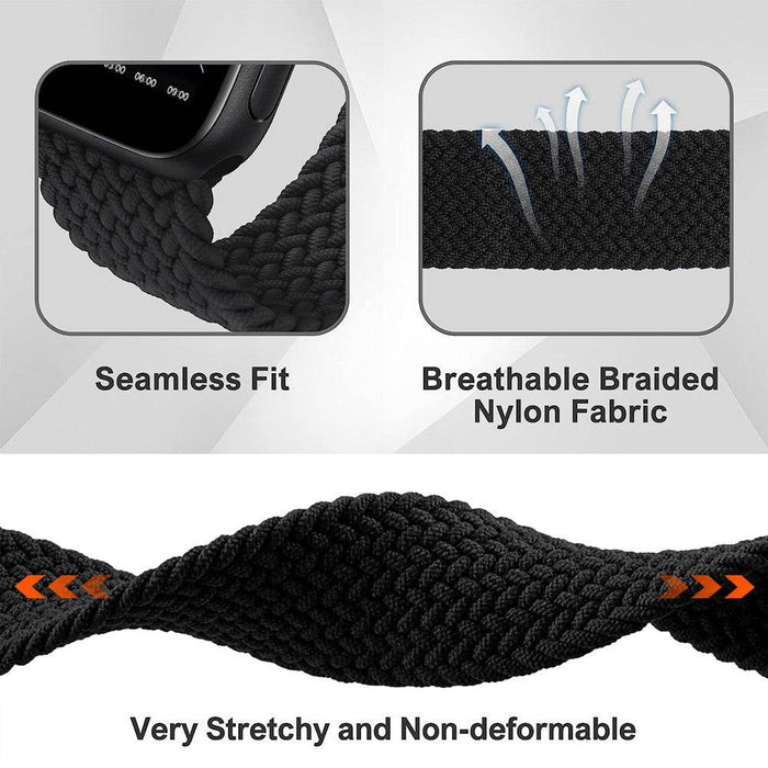 Premium elastic nylon braided construction polyester yarn silicone threads REDEFINE Apple Watch band large size
