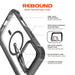 REDEFINE Rebound Drop Protection MagSafe Case iPhone 16 Pro Max | Shockproof & Transparent with Kickstand - JPC MOBILE ACCESSORIES