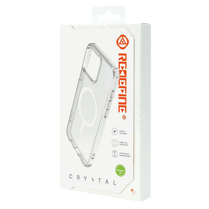 iPhone 15 Plus clear case packaging by REDEFINE	