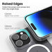 iPhone 15 Plus in REDEFINE clear case from side angle	