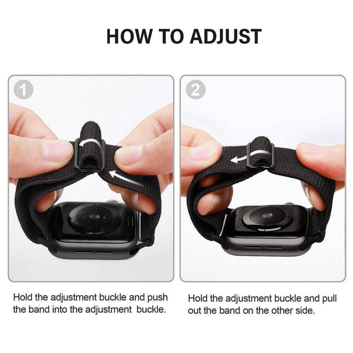 Professional office casual versatile wear stretchy nylon Apple Watch band 42/44/45mm sophisticated colors business larger screens