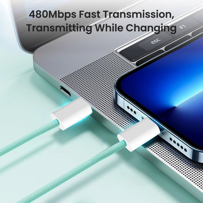 REDEFINE USB-C cable 480Mbps fast data transmission transmitting while charging iPhone 15 16 17 to MacBook Brisbane Australia