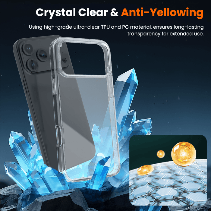 REDEFYNE Ice-transparent Anti-fall Case Cover for iPhone 17 Pro Max / 18 Pro Max Hybrid Case JPC MOBILE ACCESSORIES