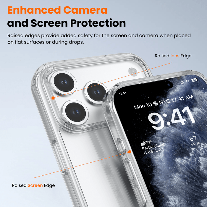 REDEFYNE Ice-transparent Anti-fall Case Cover for iPhone 17 Pro Max / 18 Pro Max Hybrid Case JPC MOBILE ACCESSORIES