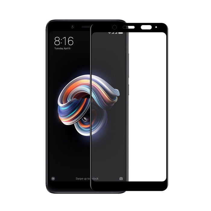 Kinglas 3D Full Coverage Tempered Glass Screen Protector for Xiaomi Redmi Note 5 / Note 5 Pro (Black)