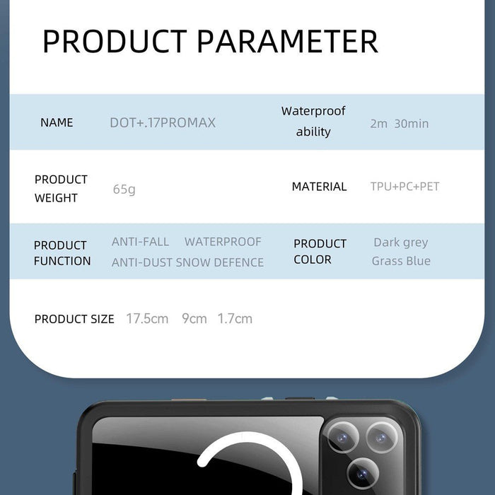 Waterproof iPhone 17 Pro Max Redpepper Dot Plus IP68 military grade drop protection Brisbane