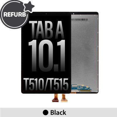Refurbished LCD assembly replacement screen for Samsung Galaxy Tab A 10.1 T510 T515 showing professional quality display and touch responsiveness