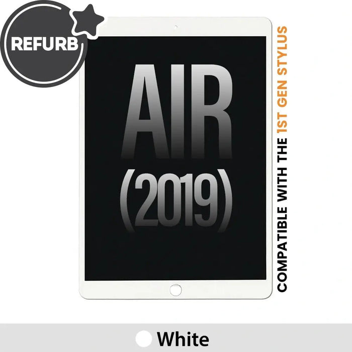 REFURB LCD Screen Replacement for iPad Air 3 (2019)-White Tablet LCD Touch Screen Assembly JPC MOBILE ACCESSORIES