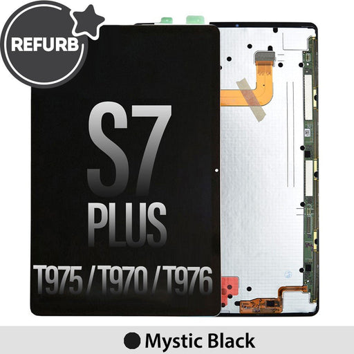 REFURB OLED Assembly Replacement for Samsung Galaxy Tab S7 Plus T970 / T970 / T975 - Mystic Black (Wifi / 5G) Screen Replacement JPC MOBILE ACCESSORIES