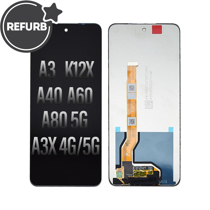 Refurbished OLED screen digitizer replacement for OPPO A3X K12X A3 A80 A40 A60 showing professional repair component quality